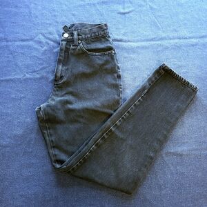 New York & Co Women's 90s Vintage Black Distressed Straight Leg Jeans Size 4P